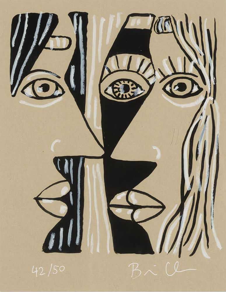 Brian Calvin, ‘Trio’, 2019, Print, Ink on digital xerox print, White Columns, Numbered
