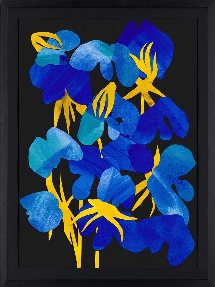 Brian Clarke, ‘Midnight Flowering’, 2025, Print, 20-colour silkscreen print with gloss varnish on Somerset Satin White 100% cotton 410gsm paper, null, Numbered, Framed