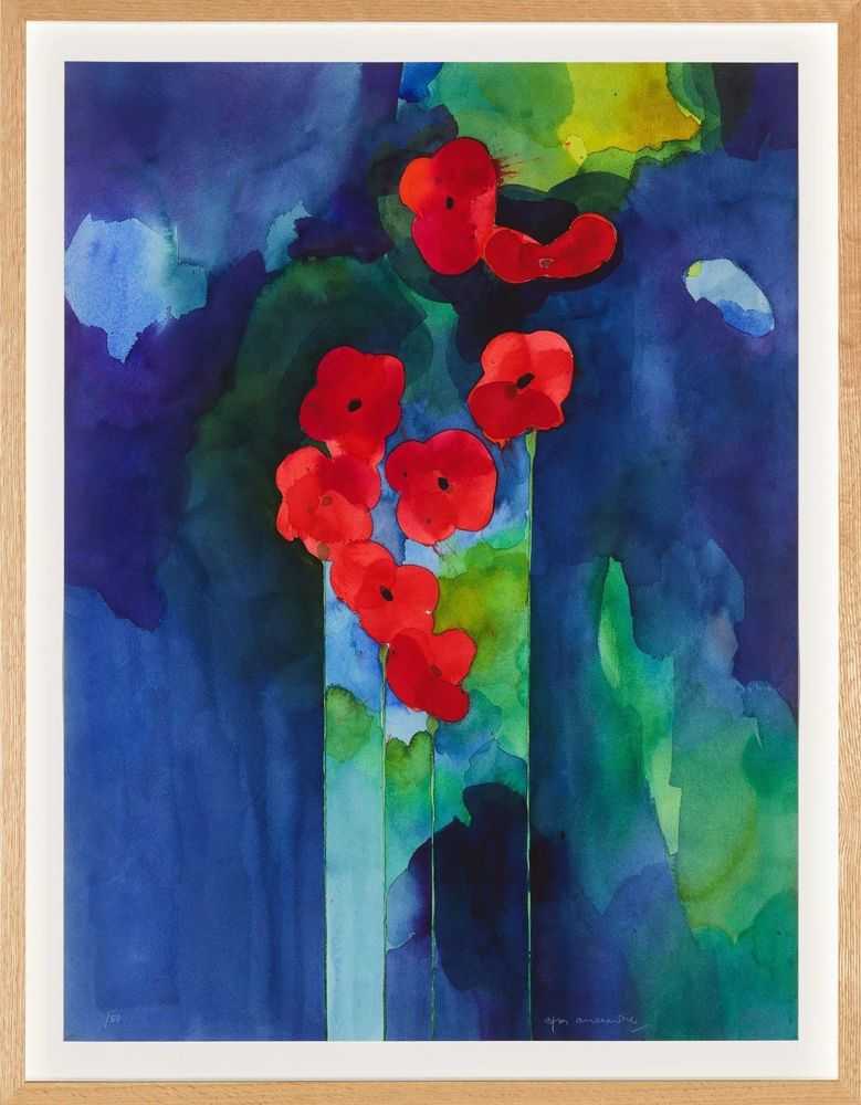 Brian Clarke, ‘Riot of Reds’, 2026, Print, Giclée print on Cotton Smooth Rag,  Heni Editions, Numbered, Framed