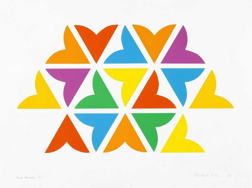 Bridget Riley, ‘And Across’, 2024, Print, Screenprint in three colours plus white under print on Somerset Tub sized Satin Radiant White 410gsm paper, Cristea Roberts, Numbered, Dated