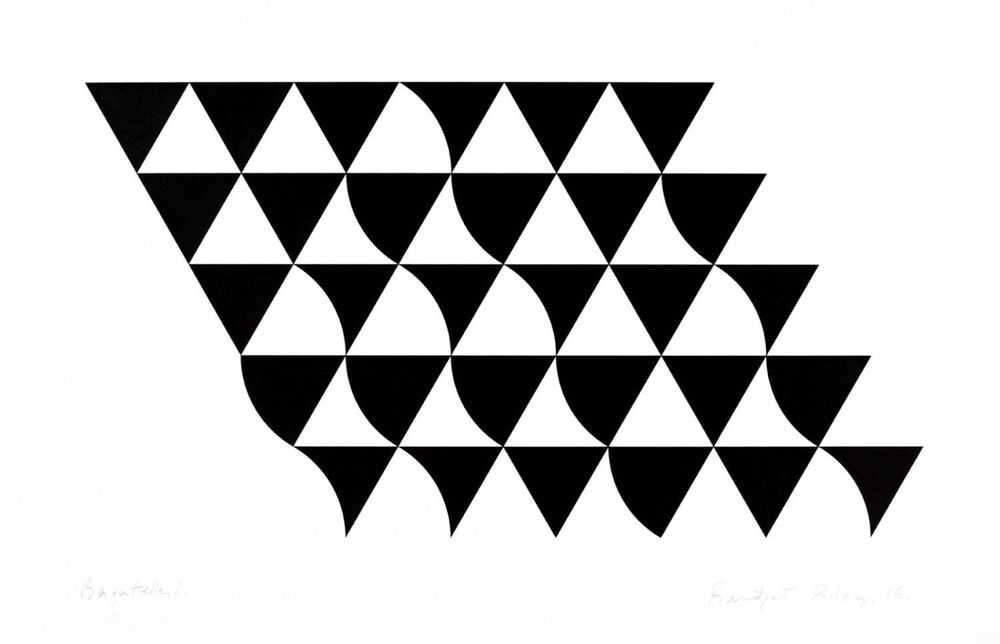 Bridget Riley, ‘Bagatelle 1’, 2015, Print, Screenprint in four colours with white under print on paper, null, Numbered, Dated