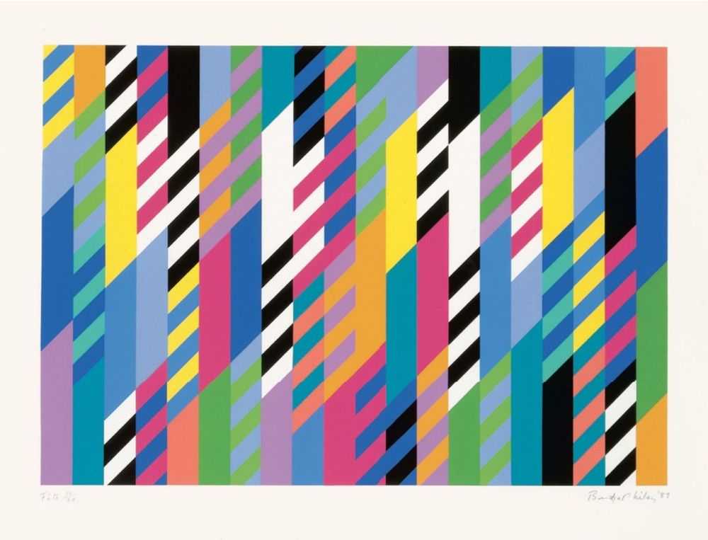 Bridget Riley, ‘Fete’, 1989, Print, Screenprint on paper, null, Numbered, Dated