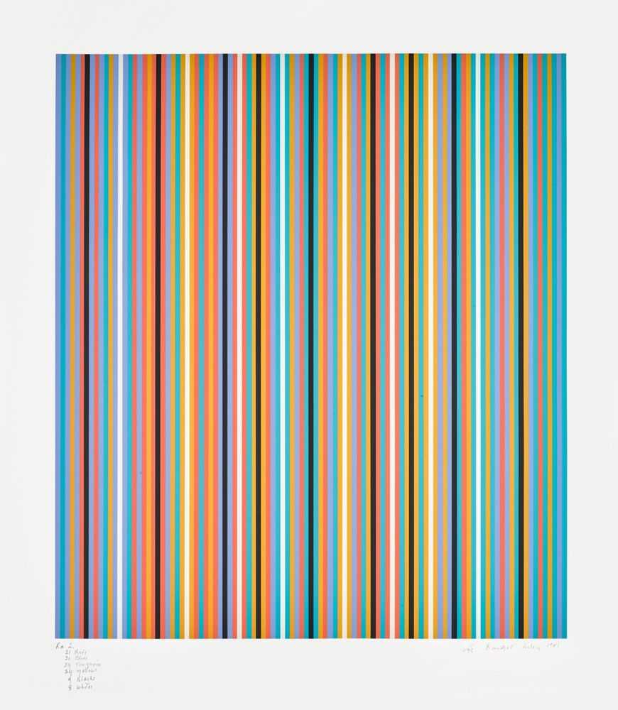Bridget Riley, ‘RA 2’, 1981, Print, Screenprint on paper, null, Numbered, Dated