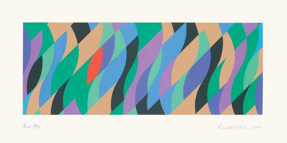 Bridget Riley, ‘Red’, 2005, Print, Screenprint on paper, null, Numbered, Dated