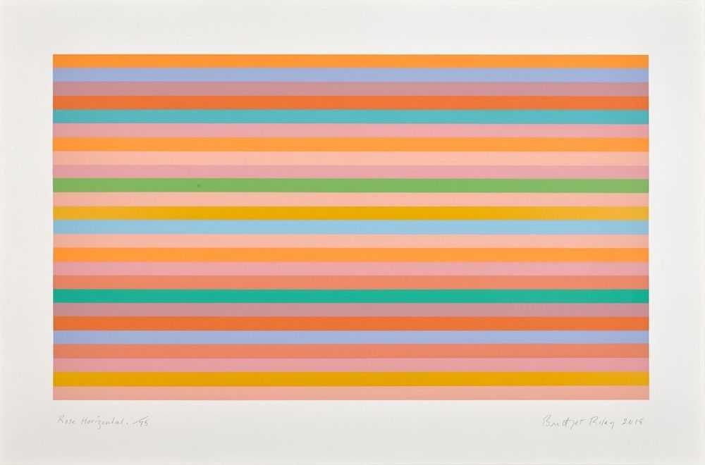 Bridget Riley, ‘Rose Horizontal’, 2018, Print, Screenprint on paper, null, Numbered, Dated