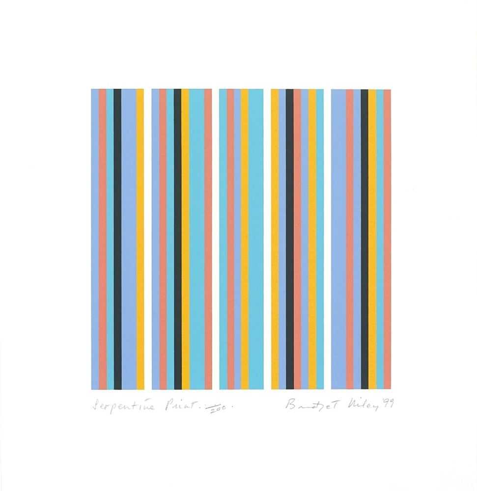 Bridget Riley, ‘Serpentine’, 1999, Print, Screenprint on paper, null, Numbered, Dated