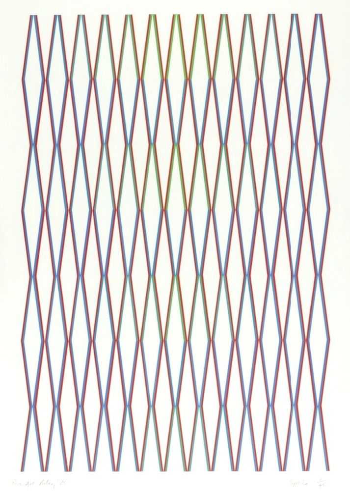 Bridget Riley, ‘Splice’, 1975, Print, Screenprint on paper, null, Numbered, Dated