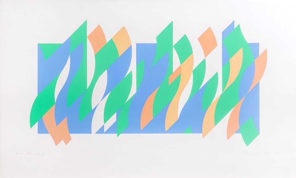 Bridget Riley, ‘Wall Painting 1’, 2007, Print, Screenprint on paper, null, Numbered, Dated