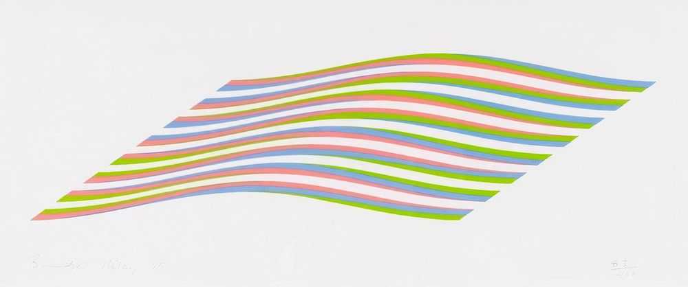 Bridget Riley, ‘Wave’, 1975, Print, Screenprint on paper, null, Numbered, Dated