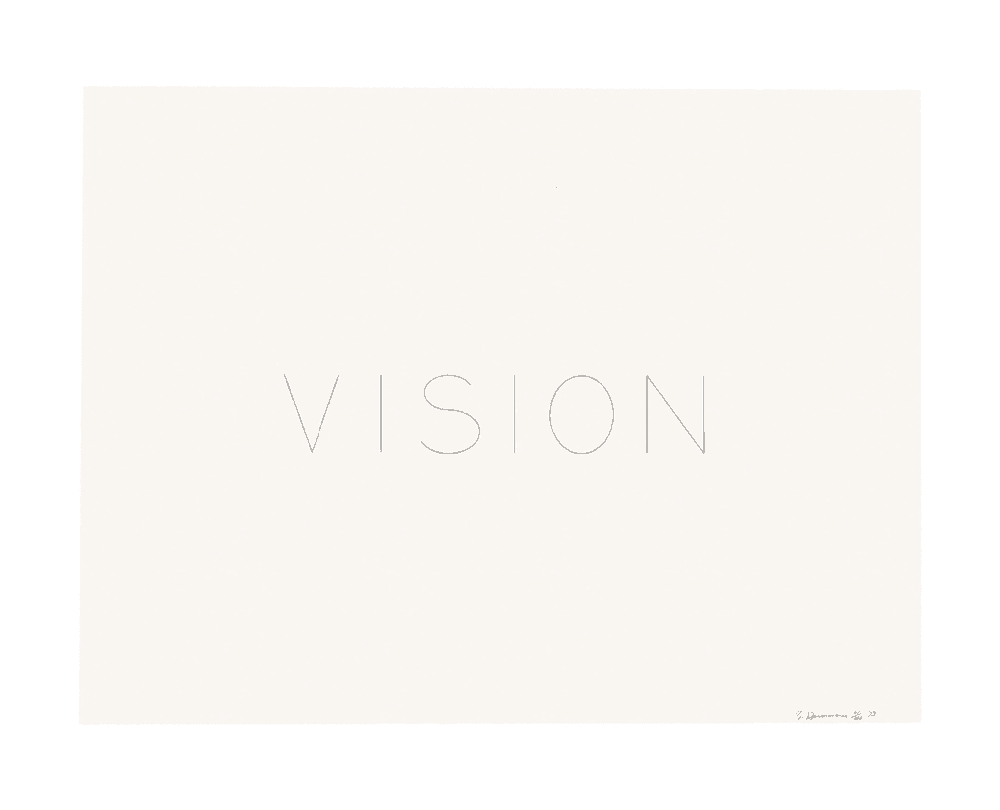 Bruce Nauman, ‘Vision’, 1973, Print, Lithograph on Arches 88 paper, null, Numbered, Dated