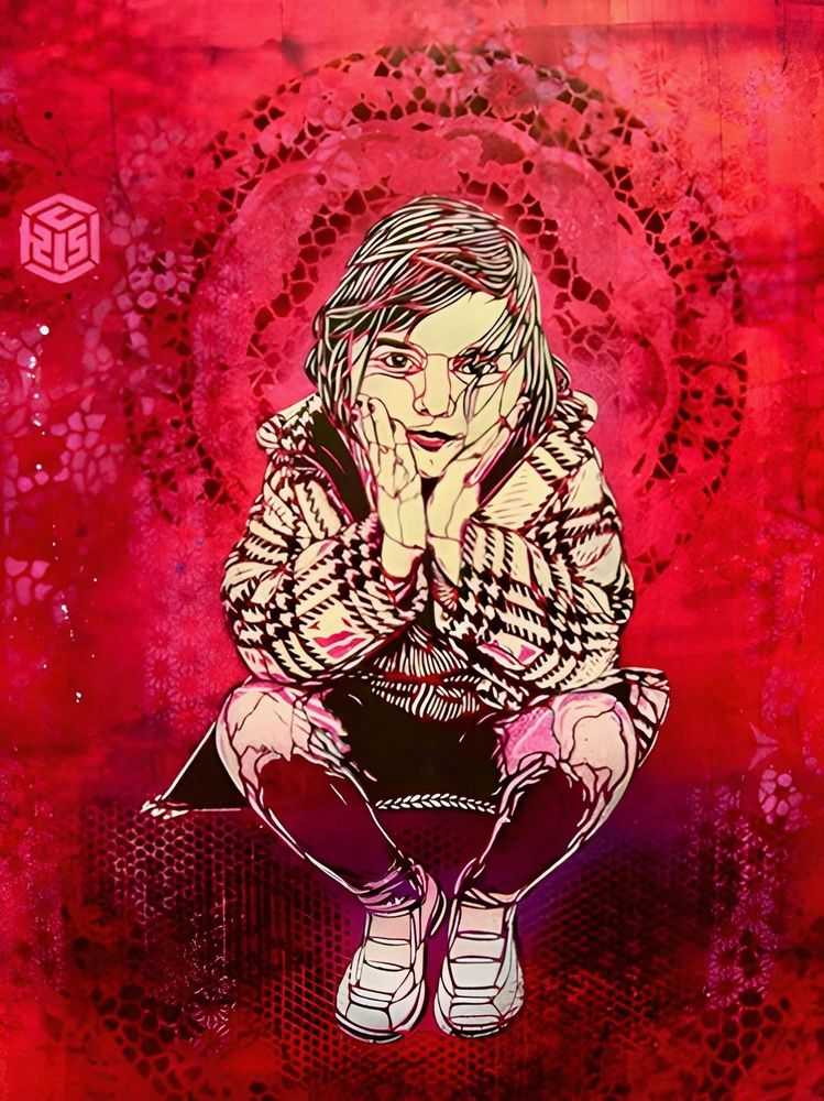 C215 (Christian Guémy), ‘Dreaming Nina’, 22-05-2008, Print, Giclee Print, Opus Underground, Handfinished