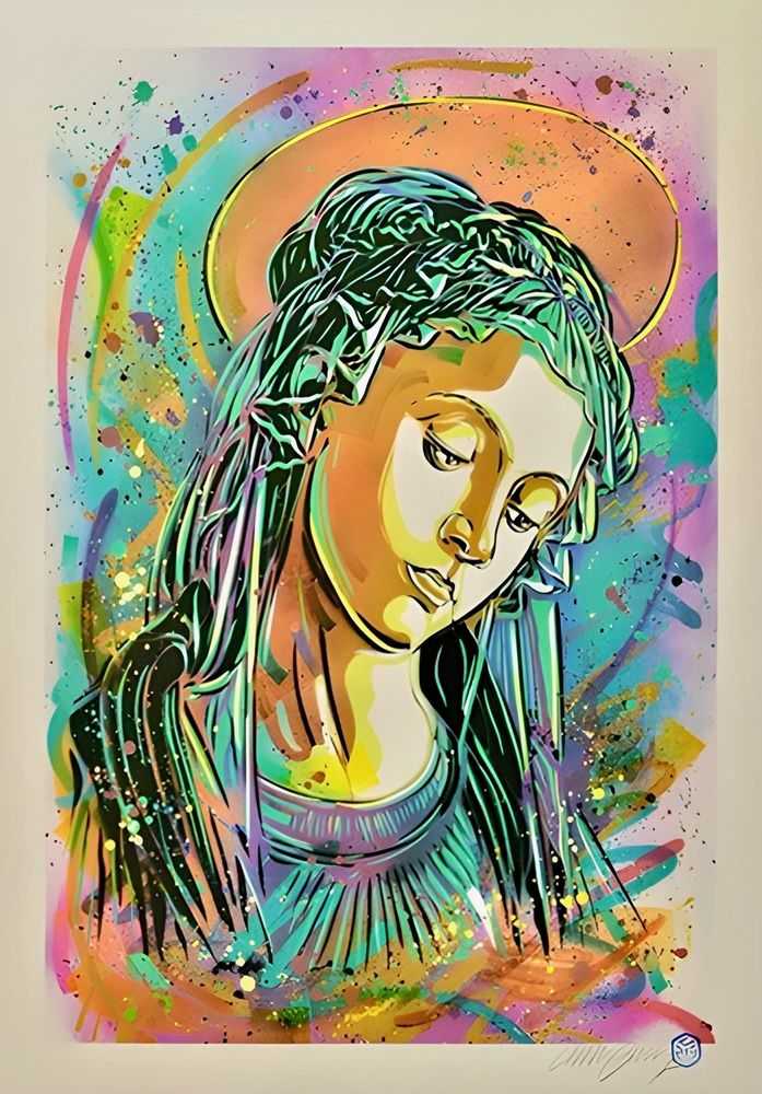 C215 (Christian Guémy), ‘Madonna’, 16-02-2016, Print, Screen Print, Handmadeposters, Numbered