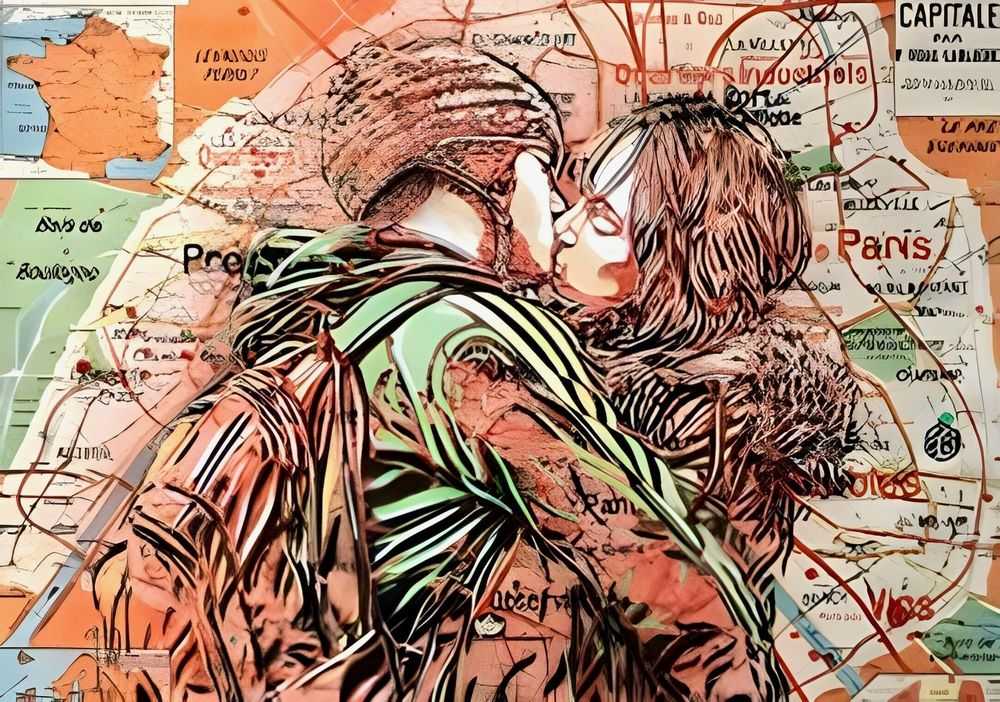 C215 (Christian Guémy), ‘Paris - Le Baiser’, 28-03-2019, Print, Screen Print, Mazel Galerie, 
