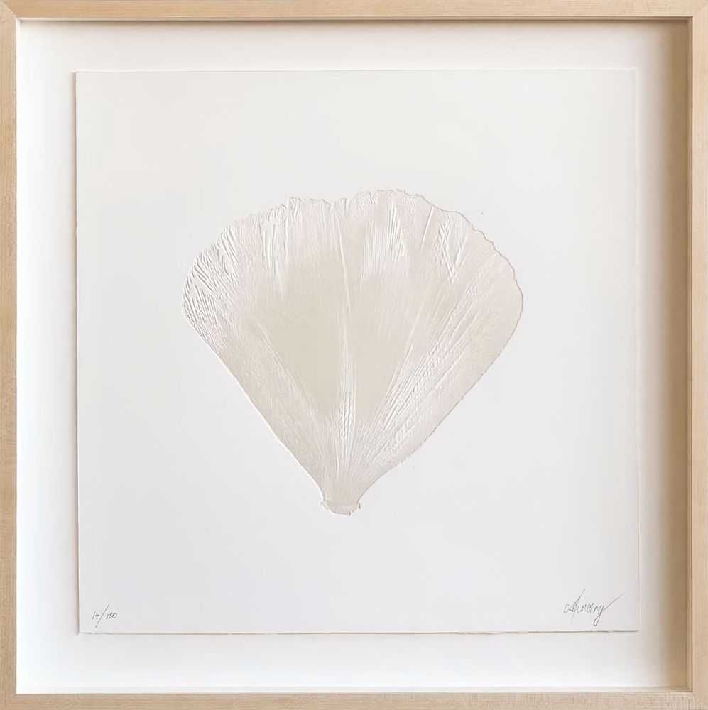 CJ Hendry, ‘Clarkia’, 10-04-2020, Print, Pearl color heat press on 4ply 100% cotton acid free paper, Self-released, Numbered, Framed