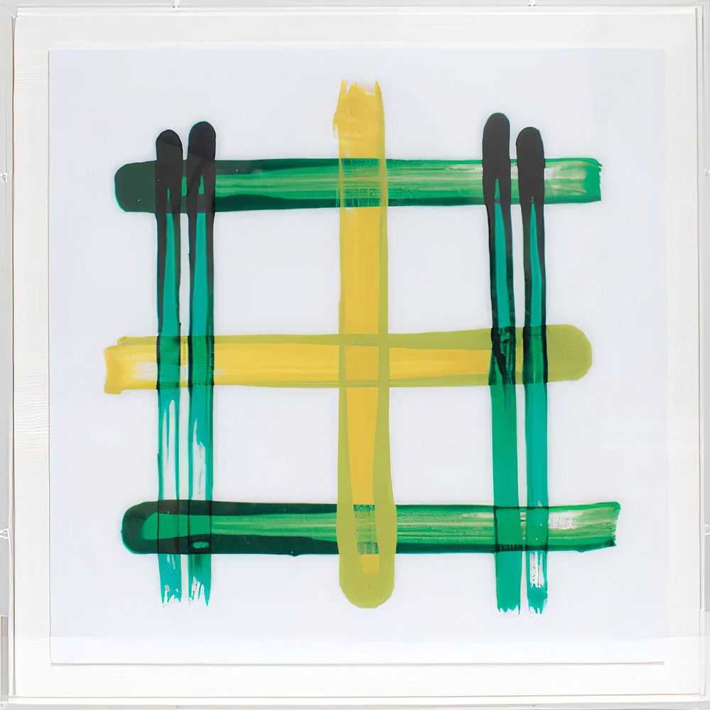 CJ Hendry, ‘Double Bubble (Plaid)’, 20-04-2023, Print, Lenticular artwork changes color when you move from left to right, Self-released, Numbered, Framed