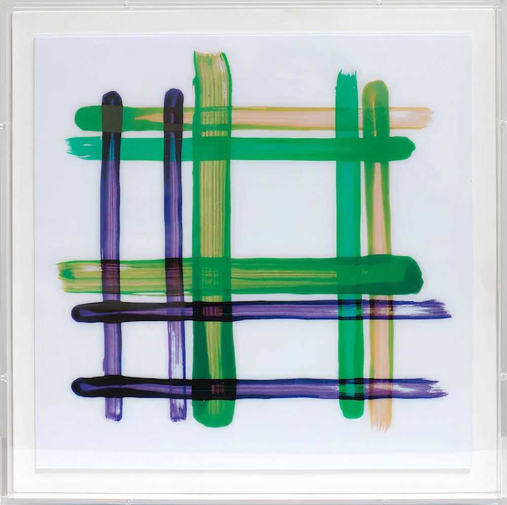 CJ Hendry, ‘Mama Coca (Plaid)’, 20-04-2023, Print, Lenticular artwork changes color when you move from left to right, Self-released, Numbered, Framed
