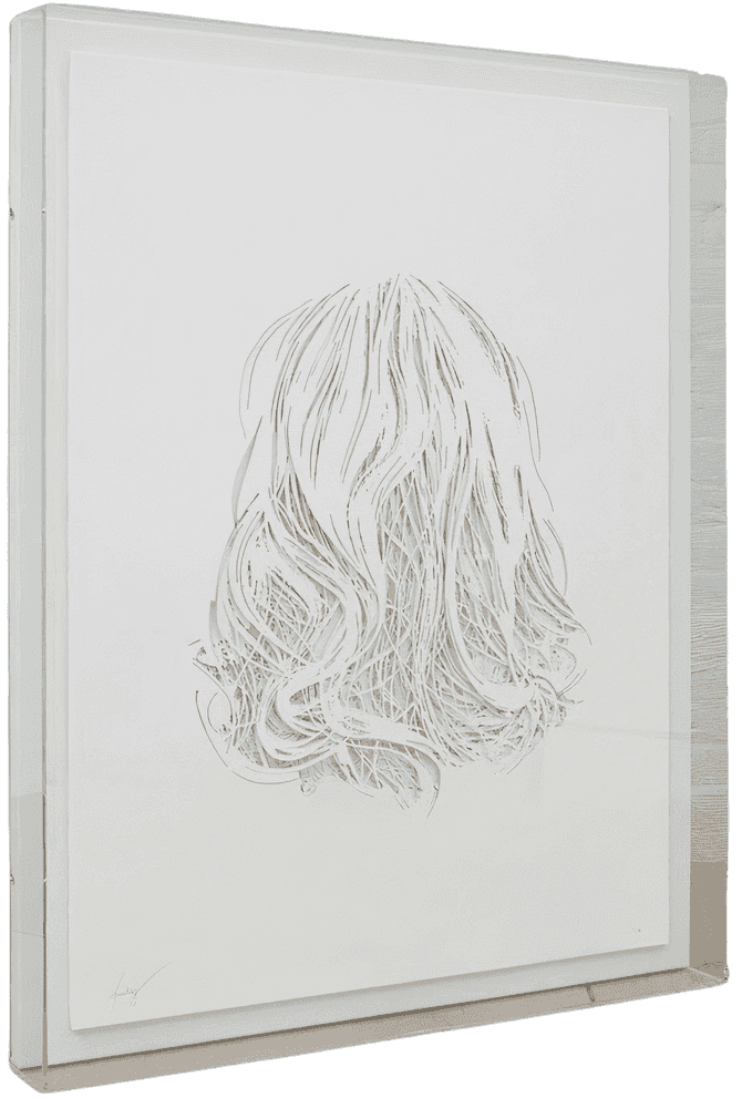 CJ Hendry, ‘Margot’, 12-12-2021, Print, 7 layers of intricately cut paper to create the final image on 100% cotton, acid free and archival paper, Self-released, Numbered, Framed