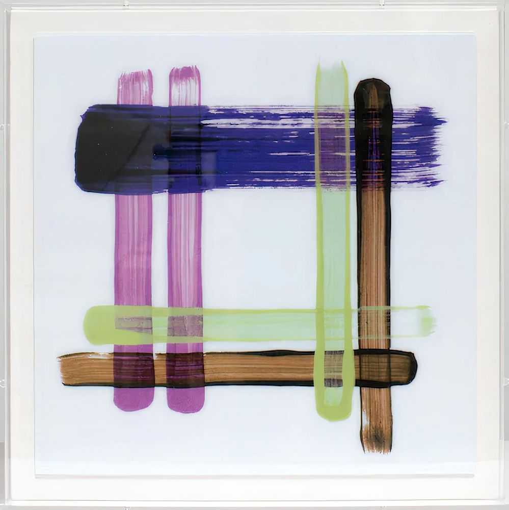 CJ Hendry, ‘Party Powder (Plaid)’, 20-04-2023, Print, Lenticular artwork changes color when you move from left to right, Self-released, Numbered, Framed