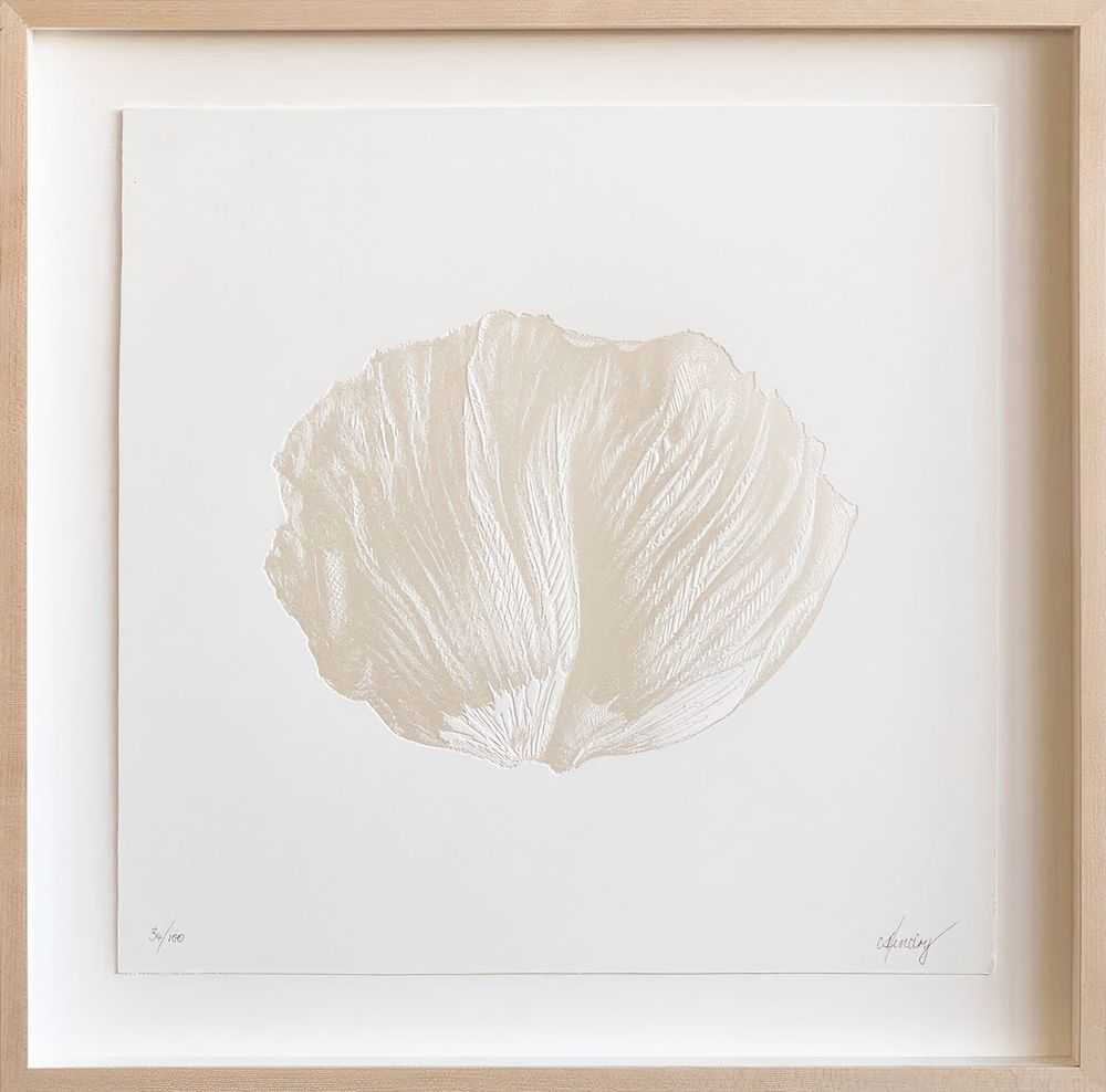 CJ Hendry, ‘Poppy’, 10-04-2020, Print, Pearl color heat press on 4ply 100% cotton acid free paper, Self-released, Numbered, Framed