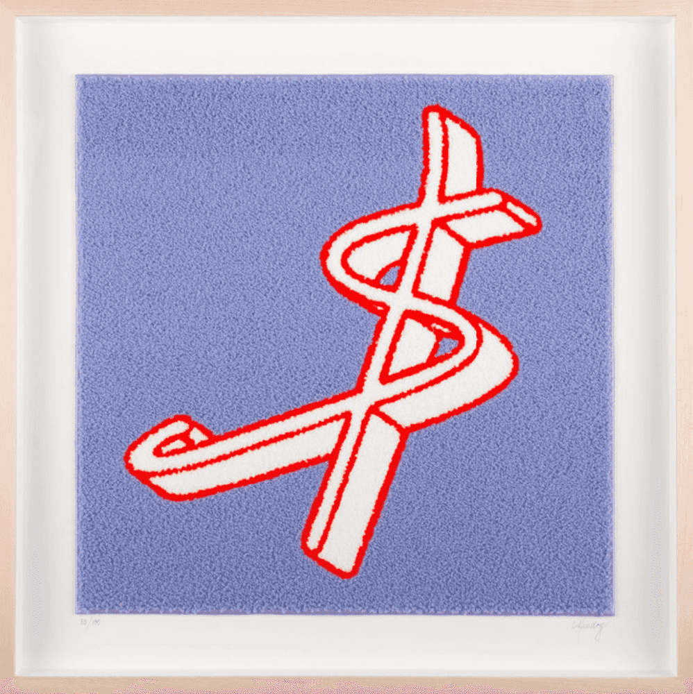 CJ Hendry, ‘Scrilla’, 12-11-2020, Print, Chenille patche (fabric tufted yarn that creates a 3D effect), Self-released, Numbered, Framed