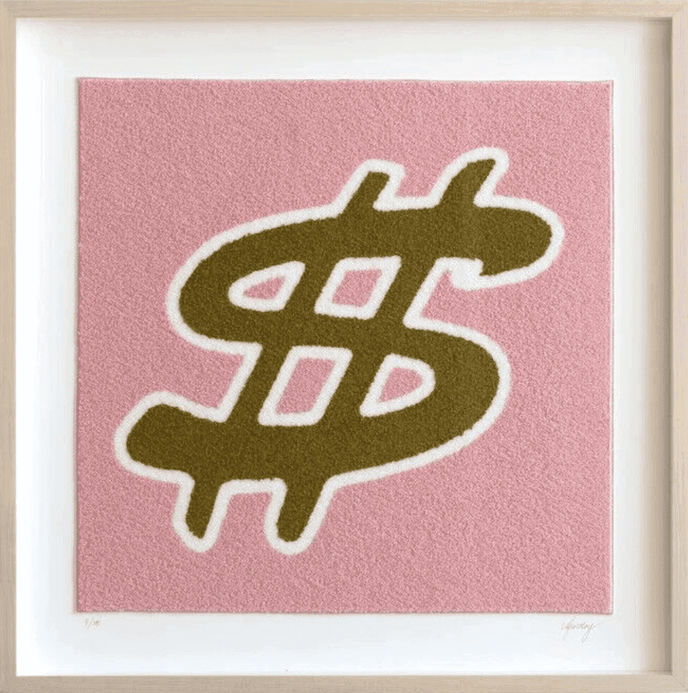 CJ Hendry, ‘Stripper Confetti’, 12-11-2020, Print, Chenille patche (fabric tufted yarn that creates a 3D effect), Self-released, Numbered, Framed