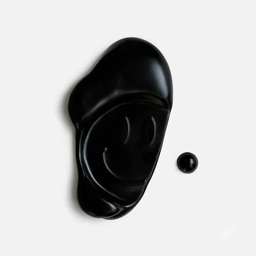 CJ Hendry, ‘Thinker (Cheese)’, 08-12-2022, Print, Each smiley face is sculpted out of resin, Self-released, Numbered, Framed