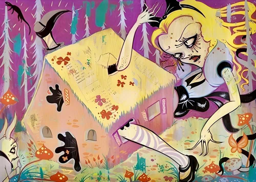 Camille Rose Garcia, ‘Alice In The House’, 14-06-2013, Print, Giclee Print, Self Released, Numbered