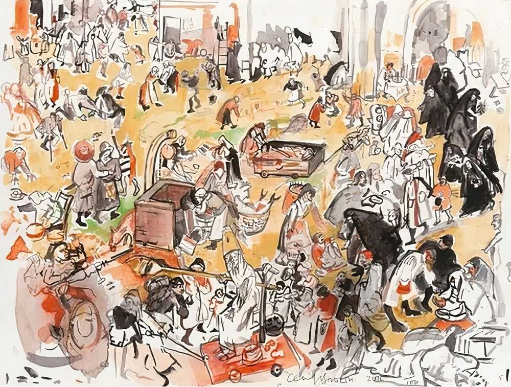 Cecily Brown, ‘The Battle Between Carnival and Lent’, 2017, Print, Archival pigment print on Hahnemüle paper, Two Palms Press, Numbered, Dated