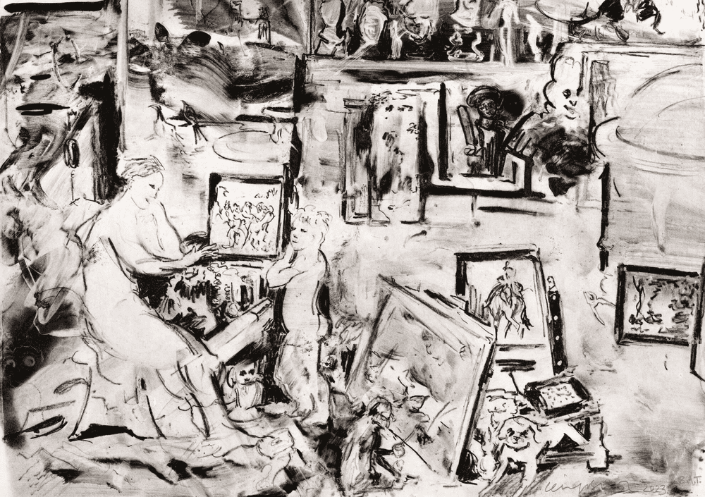 Cecily Brown, ‘The Five Senses (Sight)’, 2023, Print, Etching, Two Palms, Numbered, Dated