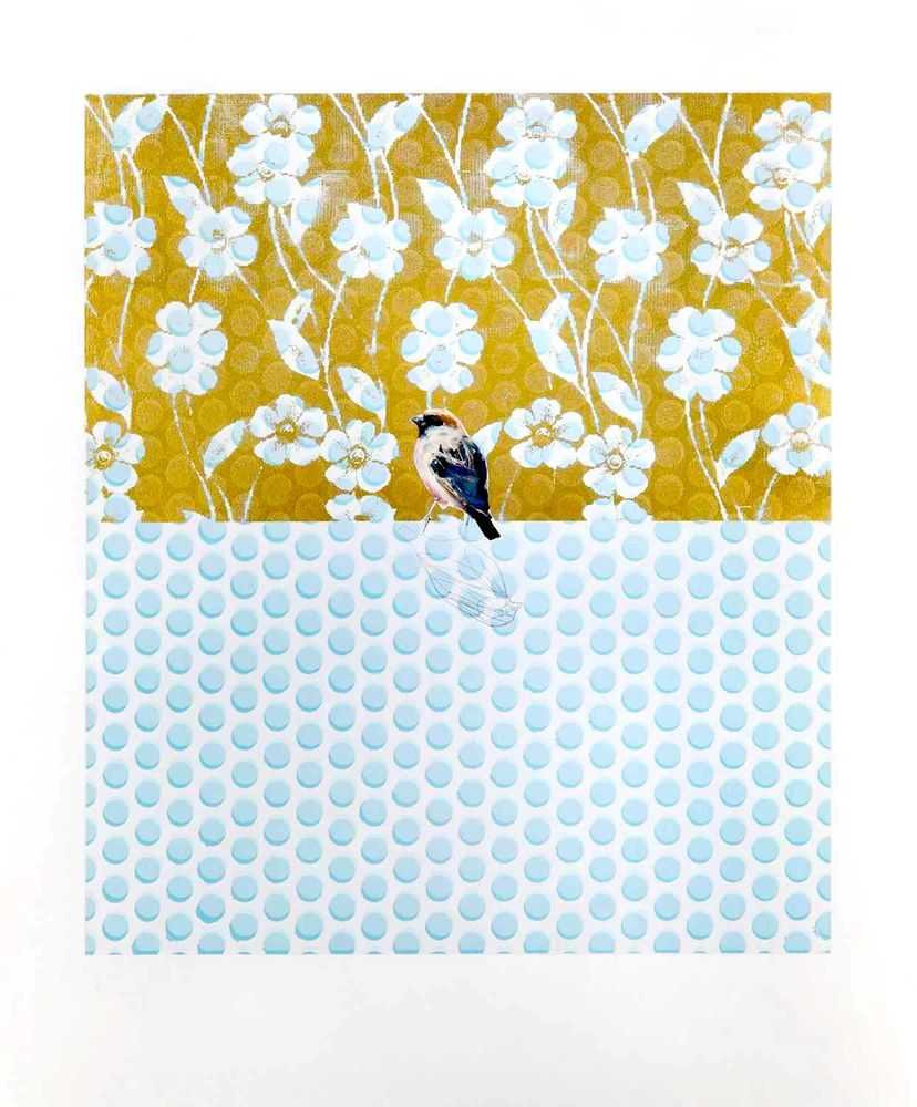Charming Baker, ‘Bird II’, 27-04-2011, Print, Screenprint and Giclee print on Somerset with unique hand drawn pencil bird, Jealous Gallery, Numbered, Handfinished