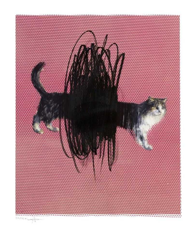 Charming Baker, ‘One Or Two Cats’, 29-04-2016, Print, Archival Inkjet with a 2 Colour Silkscreen and Varnish Overlay, Hand Finished with a Universal Wax Marker on Somerset Satin Enhanced 330gsm Paper; Edges: Deckled, Jealous Gallery, Numbered