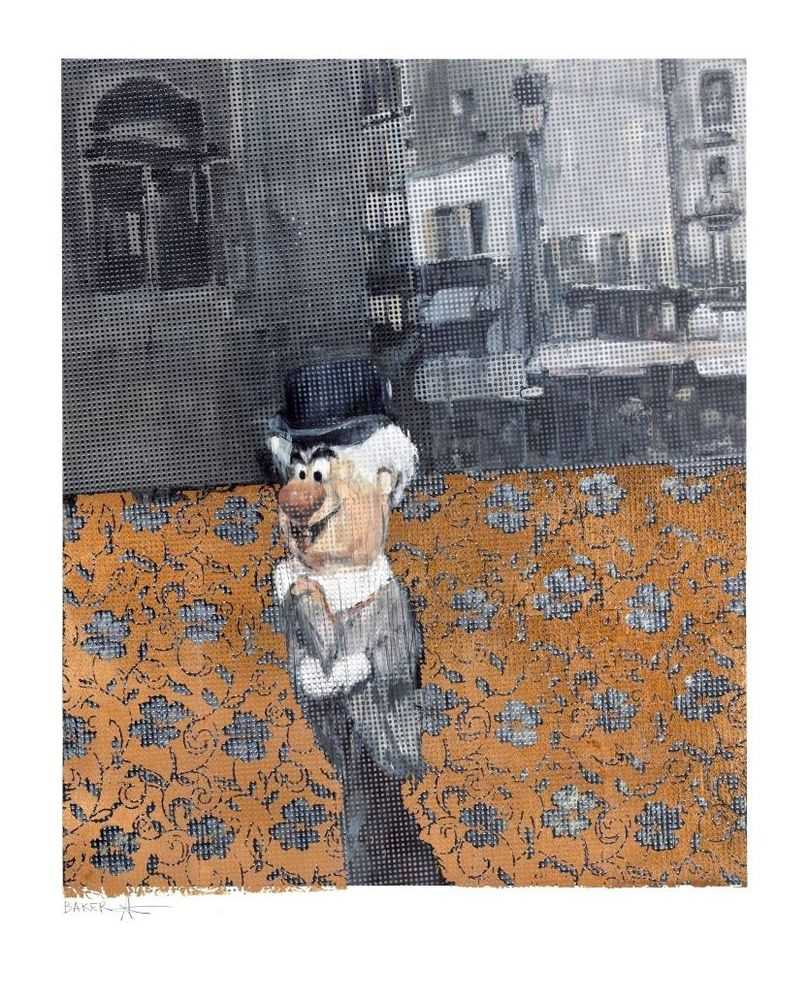 Charming Baker, ‘The Wrong Brave Face’, 29-04-2016, Print, Archival Inkjet with a 2 Colour Silkscreen Overlay with Copper Leaf on Somerset Satin Enhanced 330gsm Paper, Jealous Gallery, Numbered