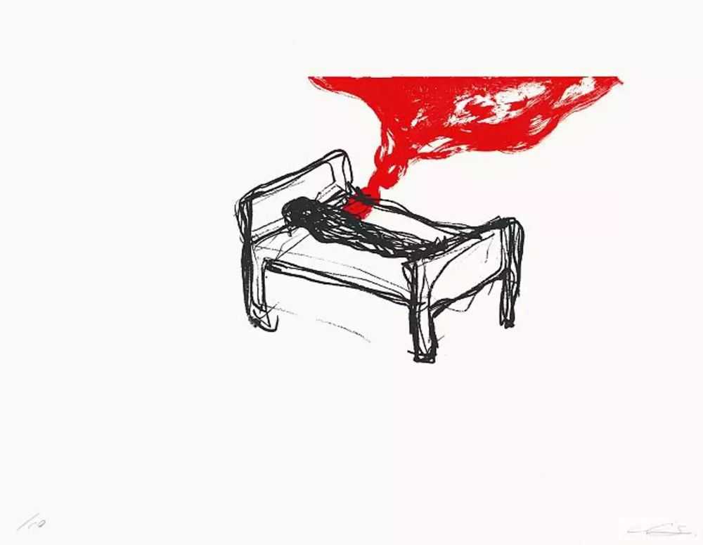 Chiharu Shiota, ‘Bed 2’, 2015, Print, Lithograph, null, Numbered