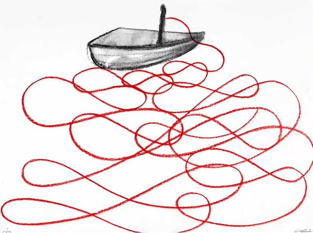 Chiharu Shiota, ‘On the Boat’, 2019, Print, Lithograph on paper, null, Numbered