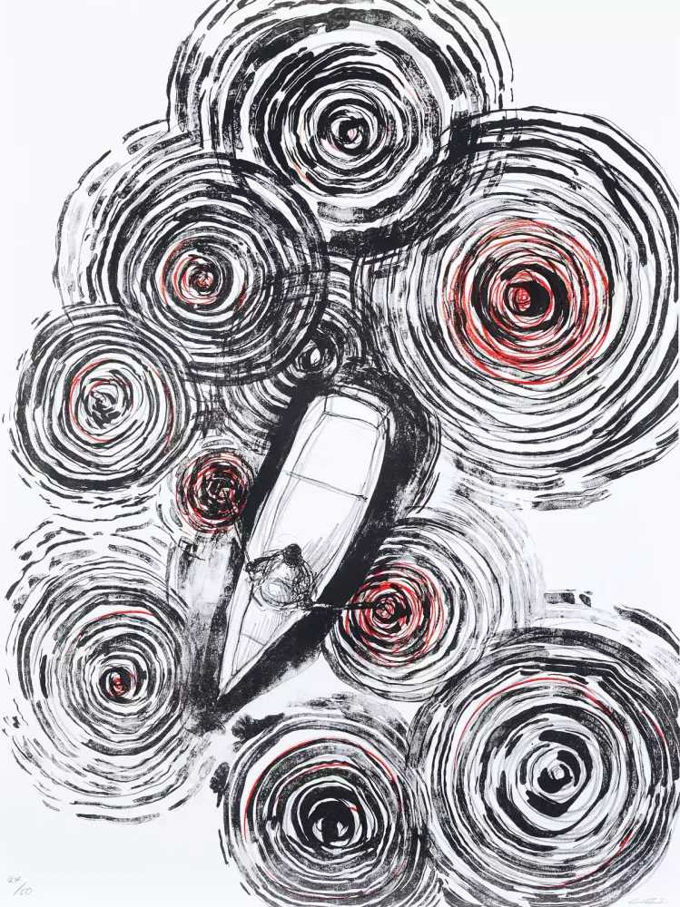 Chiharu Shiota, ‘Sailing in the Sky’, 2020, Print, Lithograph on paper, null, Numbered