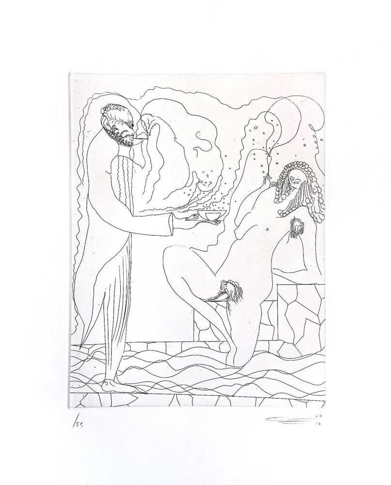 Chris Ofili, ‘Poolside (Etching)’, 2013, Print, Etching on wove paper, null, Numbered
