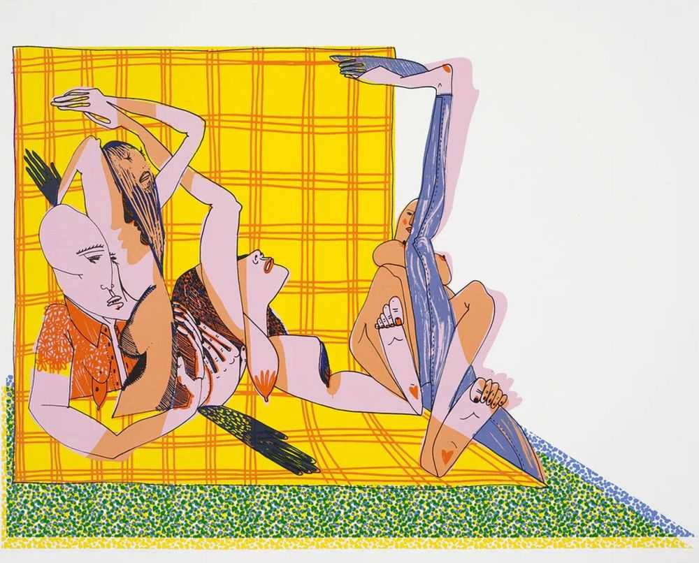 Christina Quarles, ‘Laid Up’, 2020, Print, 10 colour silkscreen on Somerset Tub Sized Radiant White 410gsm, null, Numbered