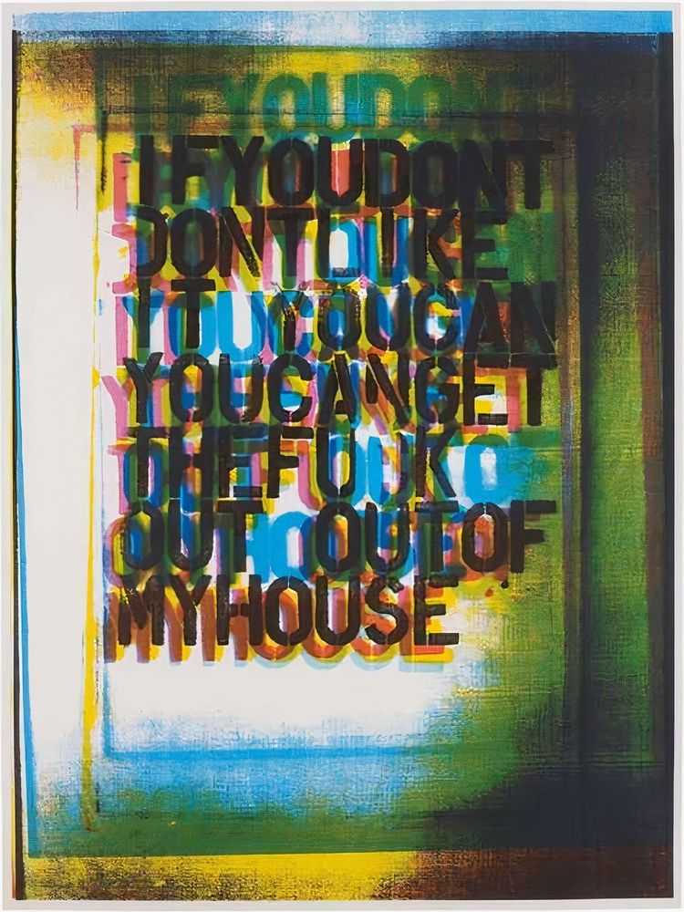 Christopher Wool, ‘My House III’, 30-09-2000, Print, Silkscreen in 7 colours, printed on 335gsm matt custom art paper, Counter Editions, Numbered, Dated