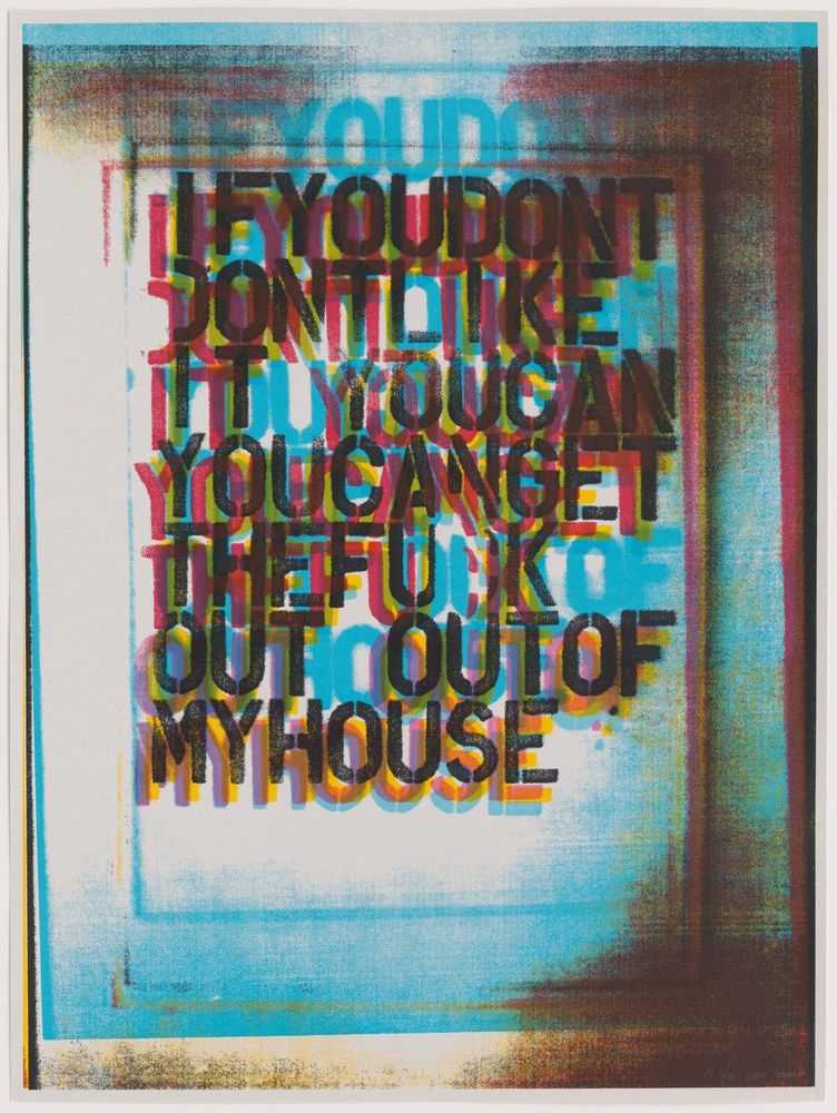 Christopher Wool, ‘My House II’, 30-09-2000, Print, Silkscreen in 7 colours, printed on 335gsm matt custom art paper, Counter Editions, Numbered, Dated