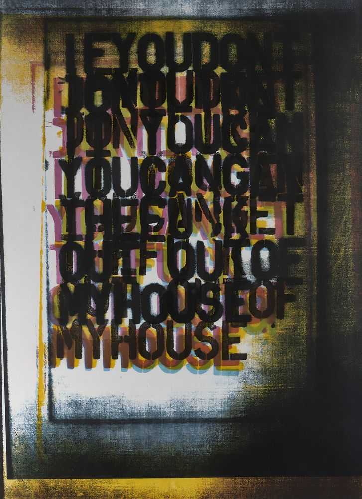 Christopher Wool, ‘My House I’, 30-09-2000, Print, Silkscreen in 7 colours, printed on 335gsm matt custom art paper, Counter Editions, Numbered, Dated
