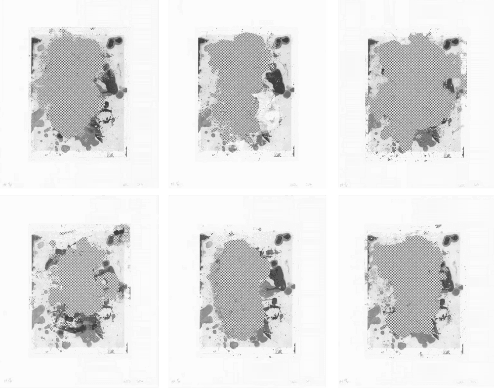 Christopher Wool, ‘Portraits (B/W Portfolio of Six)’, 2014, Print, Portfolio of six two colour lithographs on Rives BFK White paper, Universal Limited Art Editions, Numbered