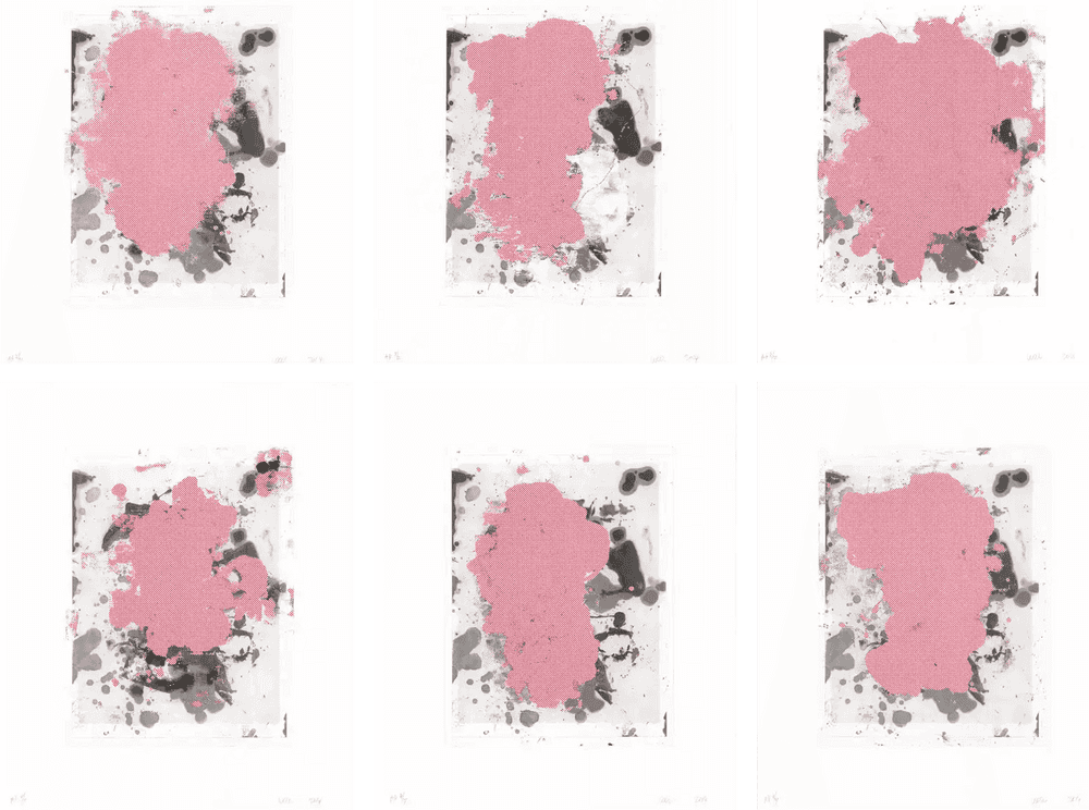 Christopher Wool, ‘Portraits (Red Portfolio of Six)’, 2014, Print, Portfolio of six two colour lithographs on Rives BFK White paper, Universal Limited Art Editions, Numbered
