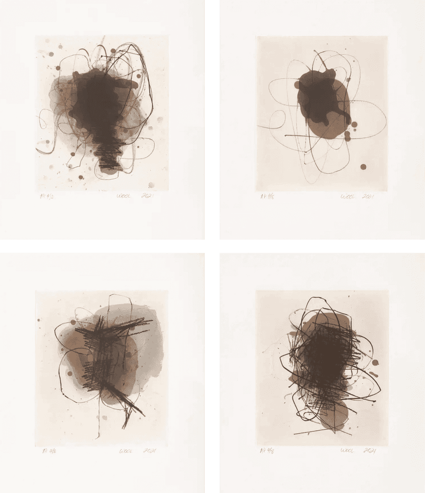 Christopher Wool, ‘Untitled 2 (Portfolio of Intaglios)’, 2021, Print, Intaglios on Arches En Tout Cas paper, Universal Limited Art Editions, Numbered