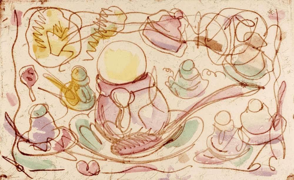 Claes Oldenburg, ‘Ice Cream Desserts B’, 1976, Print, Etching, null, 