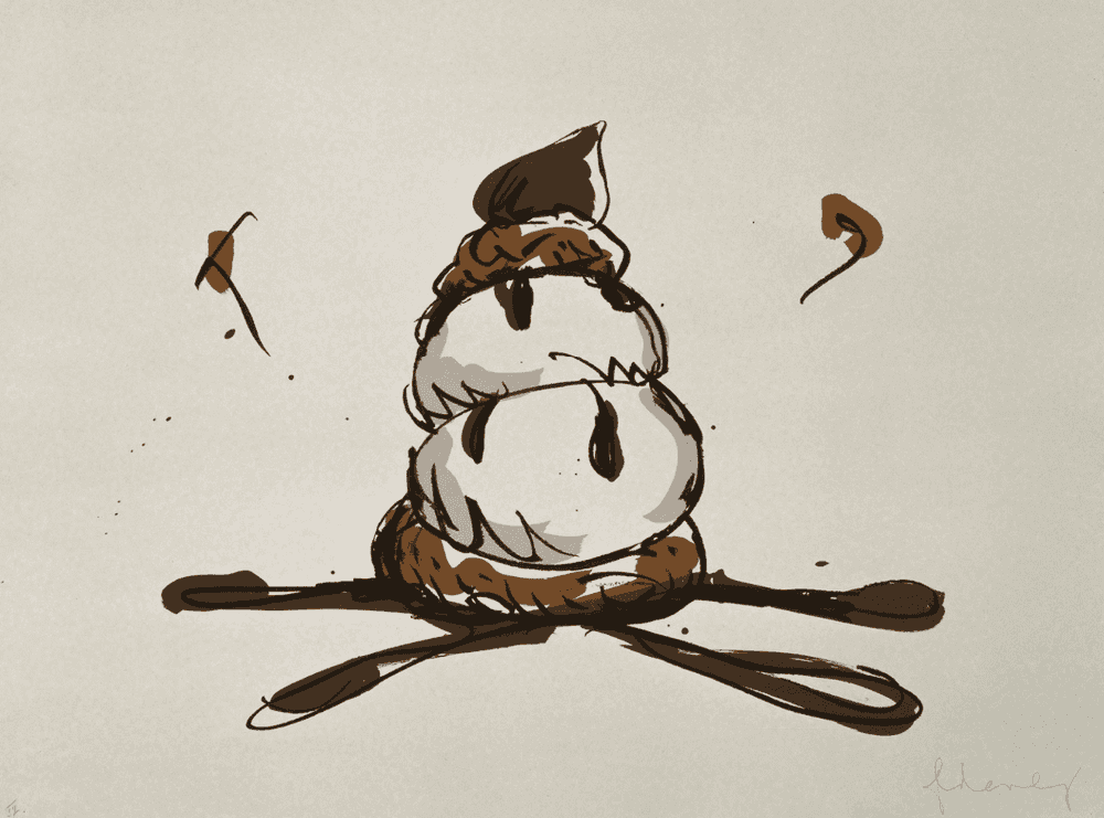 Claes Oldenburg, ‘Profiterole’, 1990, Print, 5 color lithograph, Gemini G.E.L., Numbered