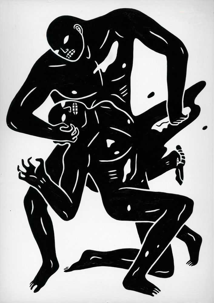 Cleon Peterson, ‘Eye For Eye’, 20-05-2014, Print, Screenprint on 300g Munken Premium White, Draw A Line, Numbered, Dated, Framed