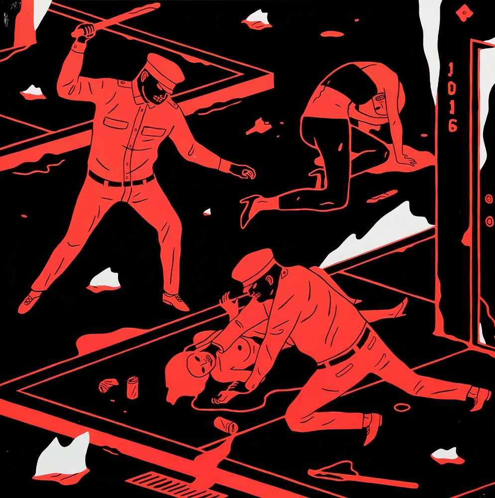 Cleon Peterson, ‘Night Has Come’, 28-04-2014, Print, Screenprint on 270gsm acid free paper, Self-released, Numbered, Dated