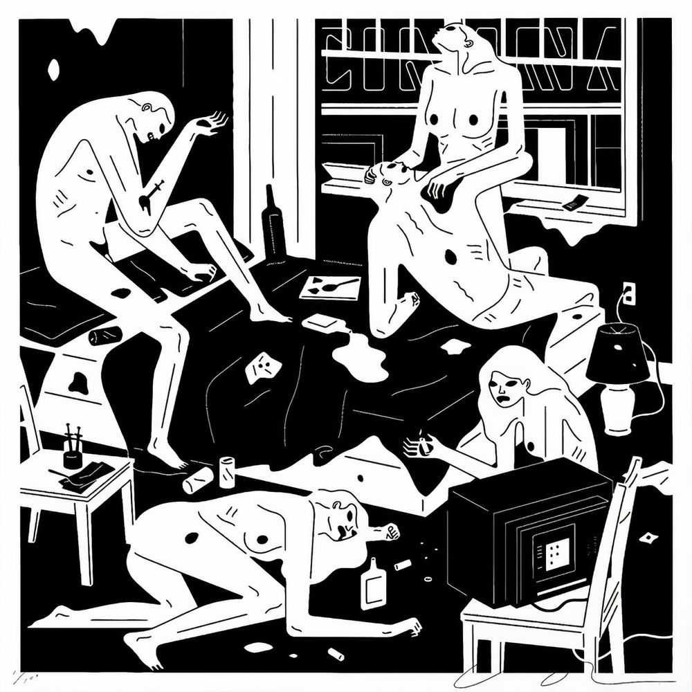 Cleon Peterson, ‘Park Ave (White)’, 21-01-2020, Print, Hand pulled screenprint printed on 290gsm Coventry Rag paper with deckled edges, Self-released, Numbered