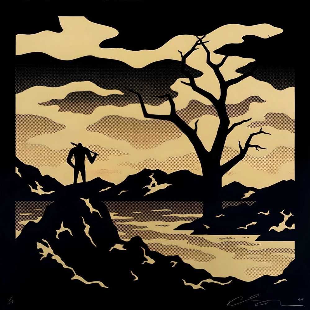Cleon Peterson, ‘Promised Land (Night)’, 2023, Print, Print on 290gsm Coventry Rag paper with deckled edges, Self Released, Numbered