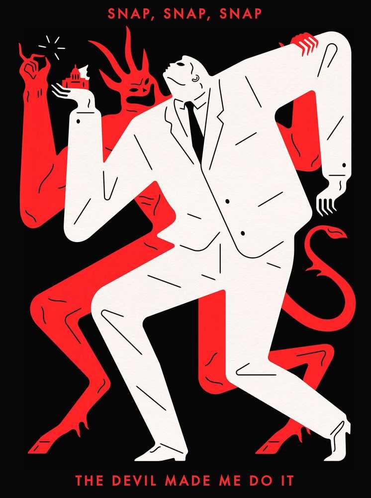 Cleon Peterson, ‘The Devil Made Me Do It’, 04-07-2022, Print, Screenprint printed on 290gsm Coventry Rag paper with deckled edges, Self-released, Numbered